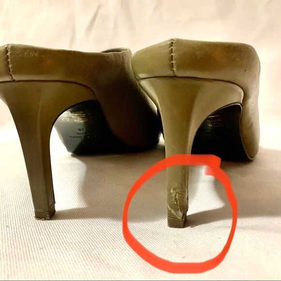 RAG & BONE Beha Slash Mule Light Olive Size 38 - Picture 8 of 8
